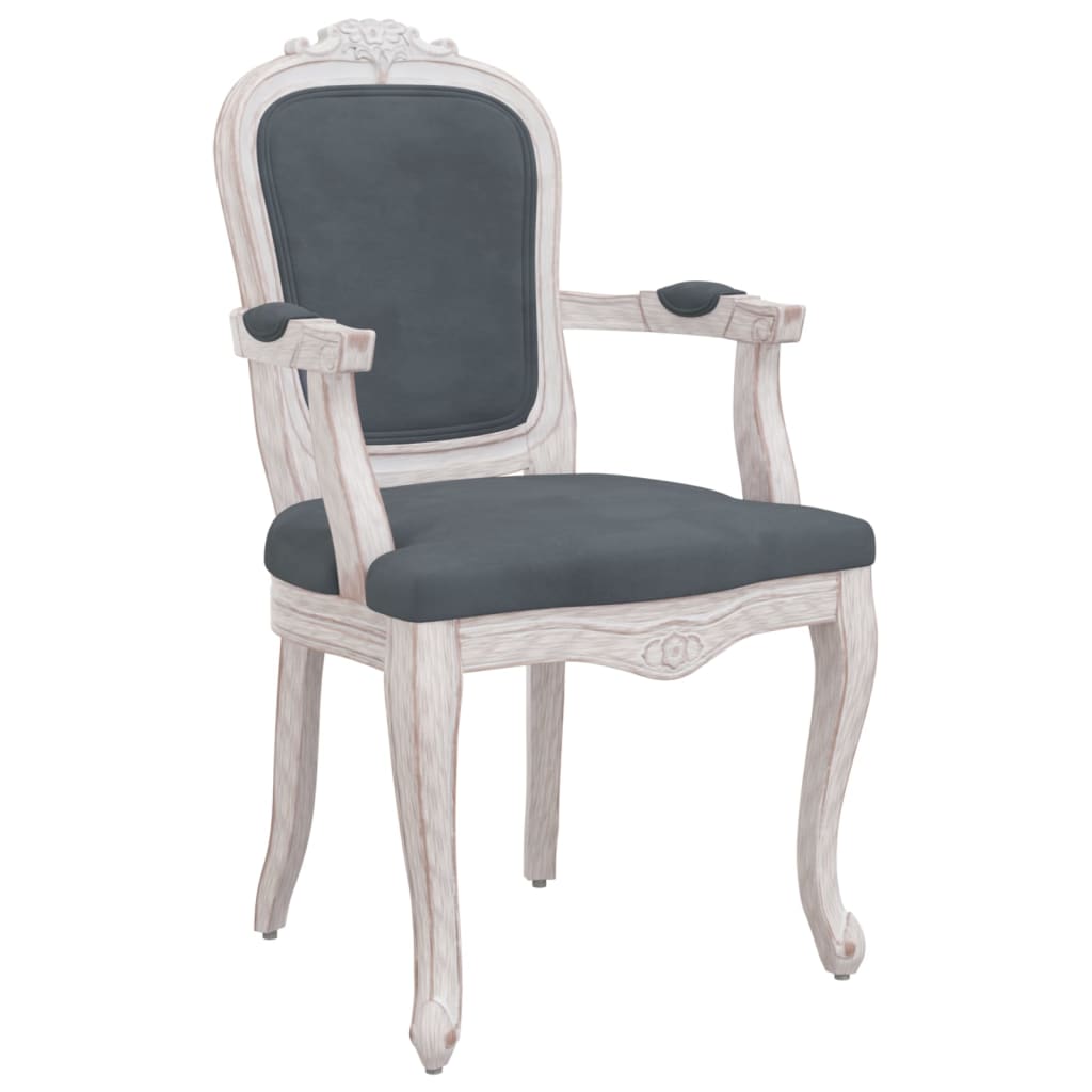 Dining Chairs 2 pcs Dark Grey 62x59.5x100.5 cm Velvet - Newstart Furniture