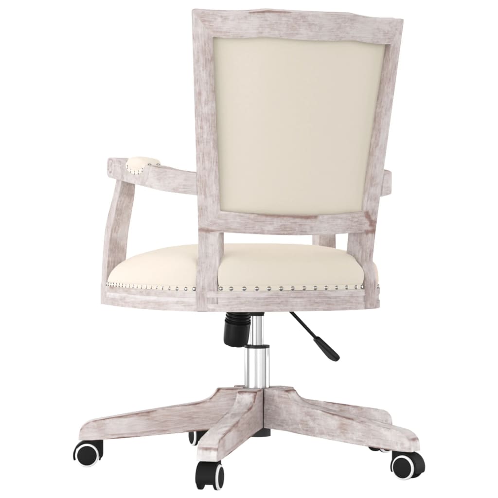 Swivel Office Chair Beige Fabric - Newstart Furniture