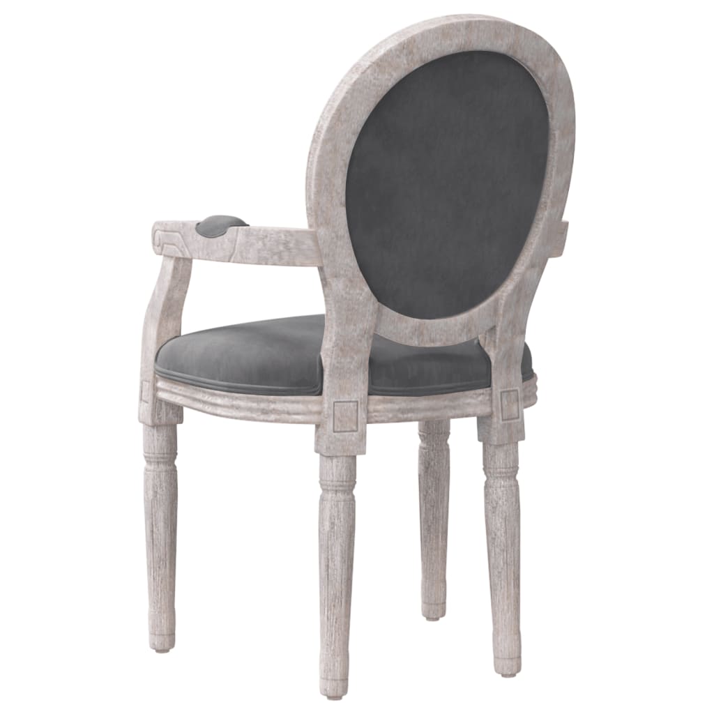 Dining Chair Dark Grey 54x56x96.5 cm Velvet - Newstart Furniture
