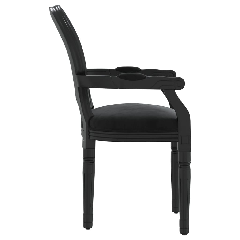 Dining Chair Black 54x56x96.5 cm Velvet - Newstart Furniture