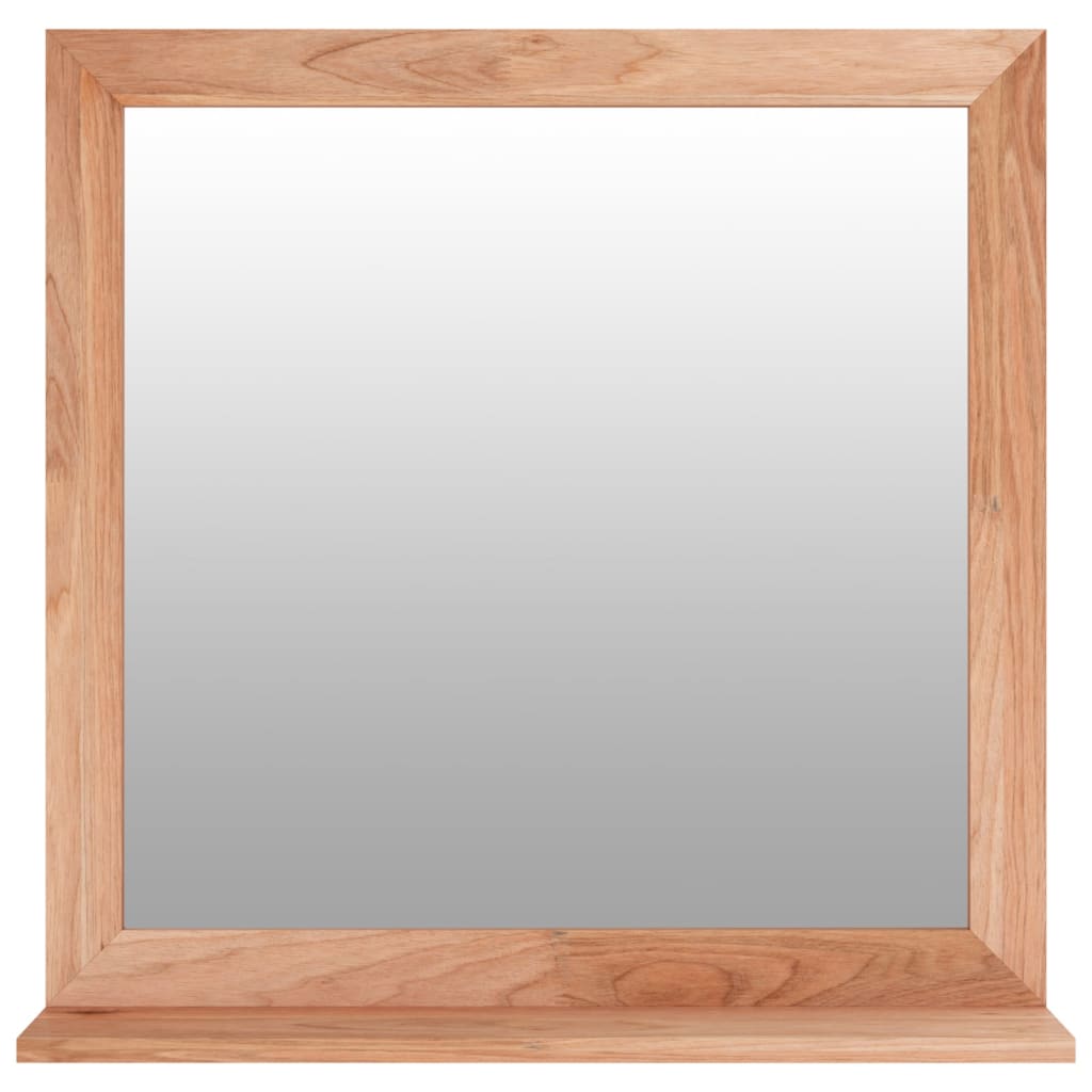 Wall Mirror 55x55 cm Solid Wood Walnut - Newstart Furniture