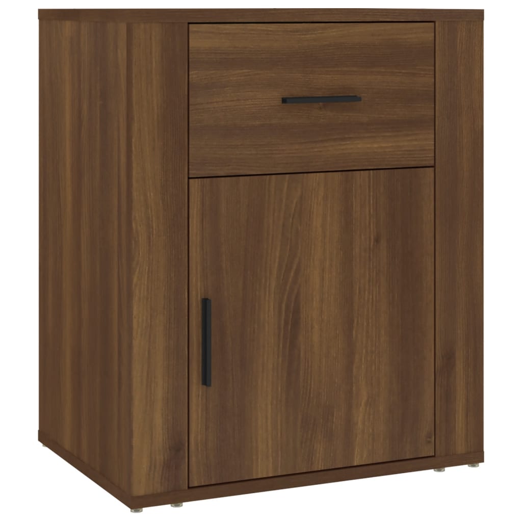 Bedside Cabinet Brown Oak 50x36x60 cm Engineered Wood - Newstart Furniture