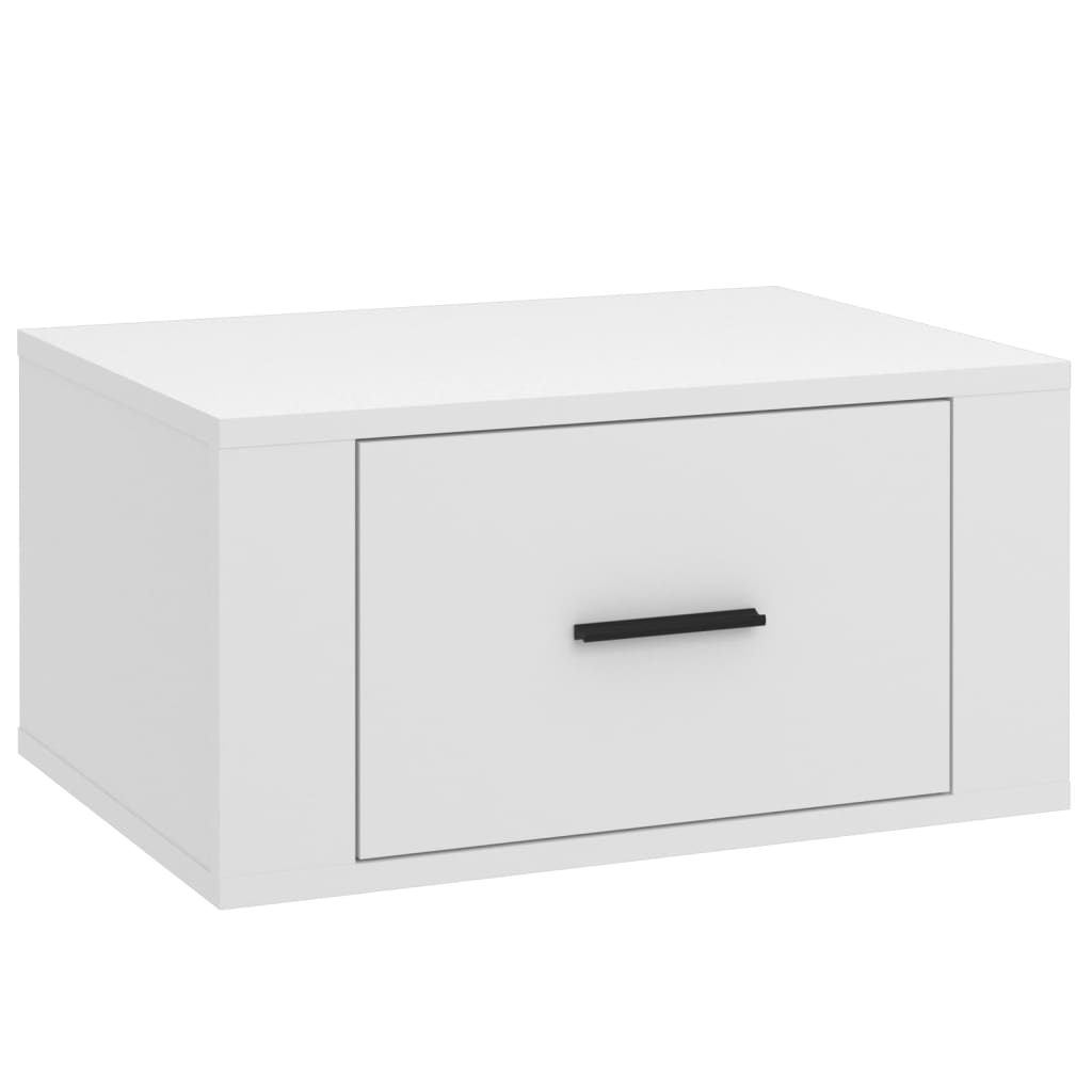 Wall-mounted Bedside Cabinet White 50x36x25 cm - Newstart Furniture