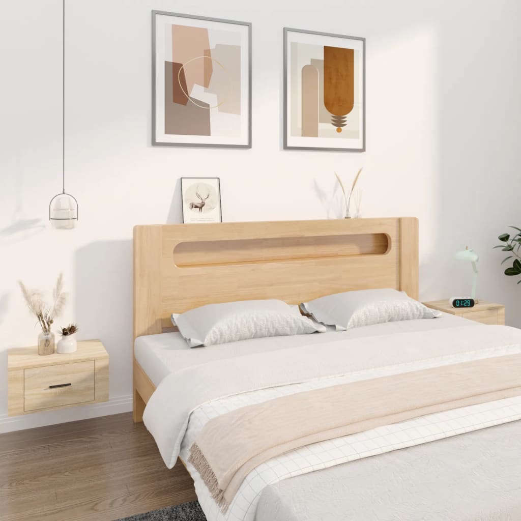 Wall-mounted Bedside Cabinets 2 pcs Sonoma Oak 50x36x25 cm - Newstart Furniture