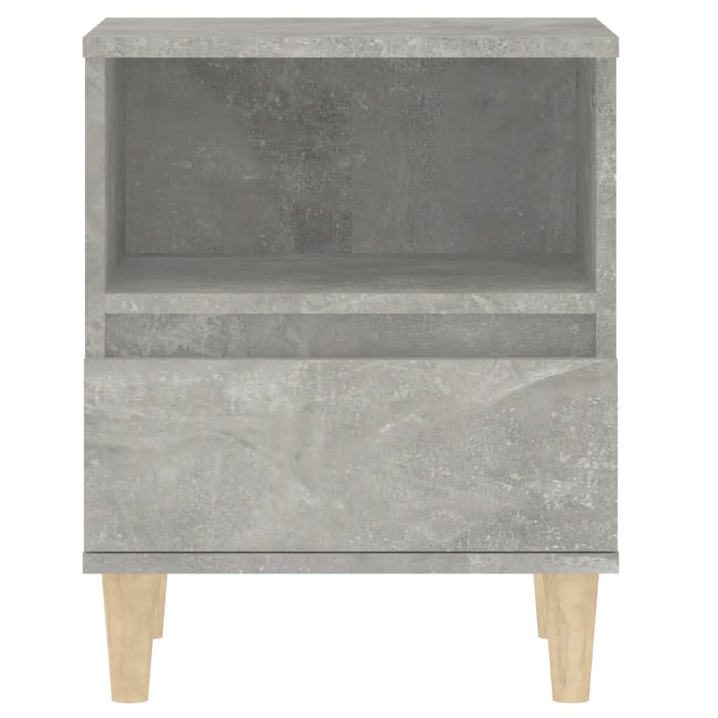 Bedside Cabinets 2 pcs Concrete Grey 40x35x50 cm - Newstart Furniture
