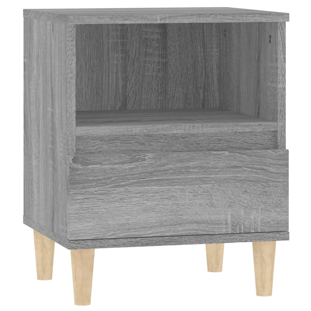 Bedside Cabinets 2 pcs Grey Sonoma 40x35x50 cm - Newstart Furniture