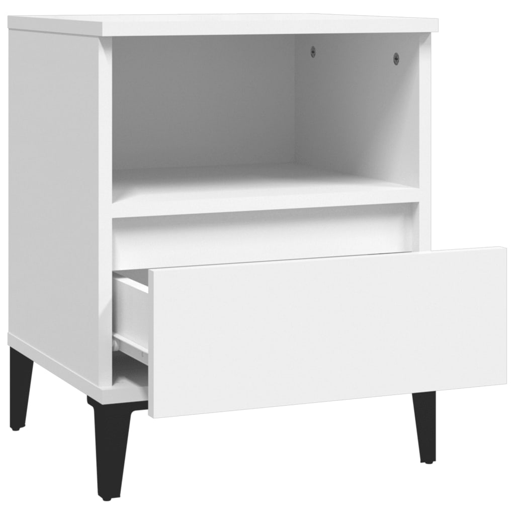 Bedside Cabinet White 40x35x50 cm - Newstart Furniture