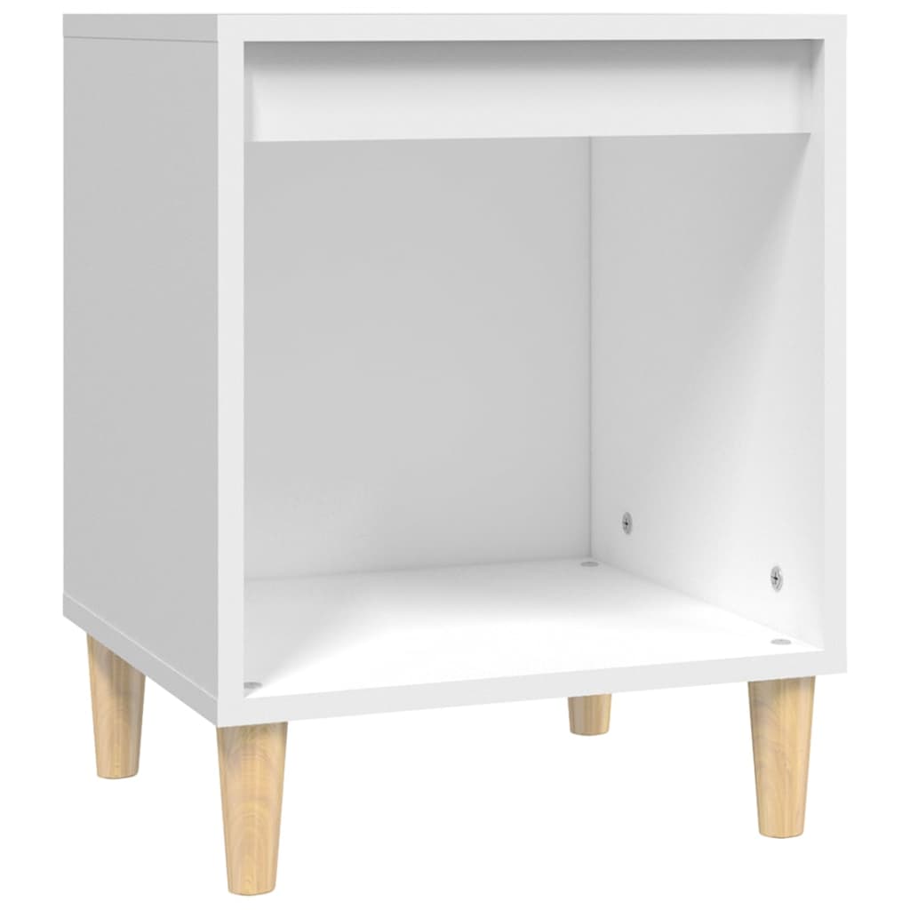 Bedside Cabinet White 40x35x50 cm Engineered Wood - Newstart Furniture