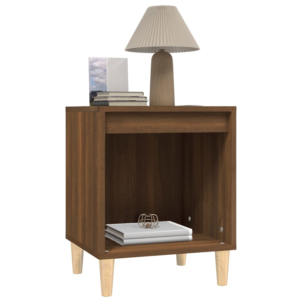 Bedside Cabinets 2 pcs Brown Oak 40x35x50 cm - Newstart Furniture