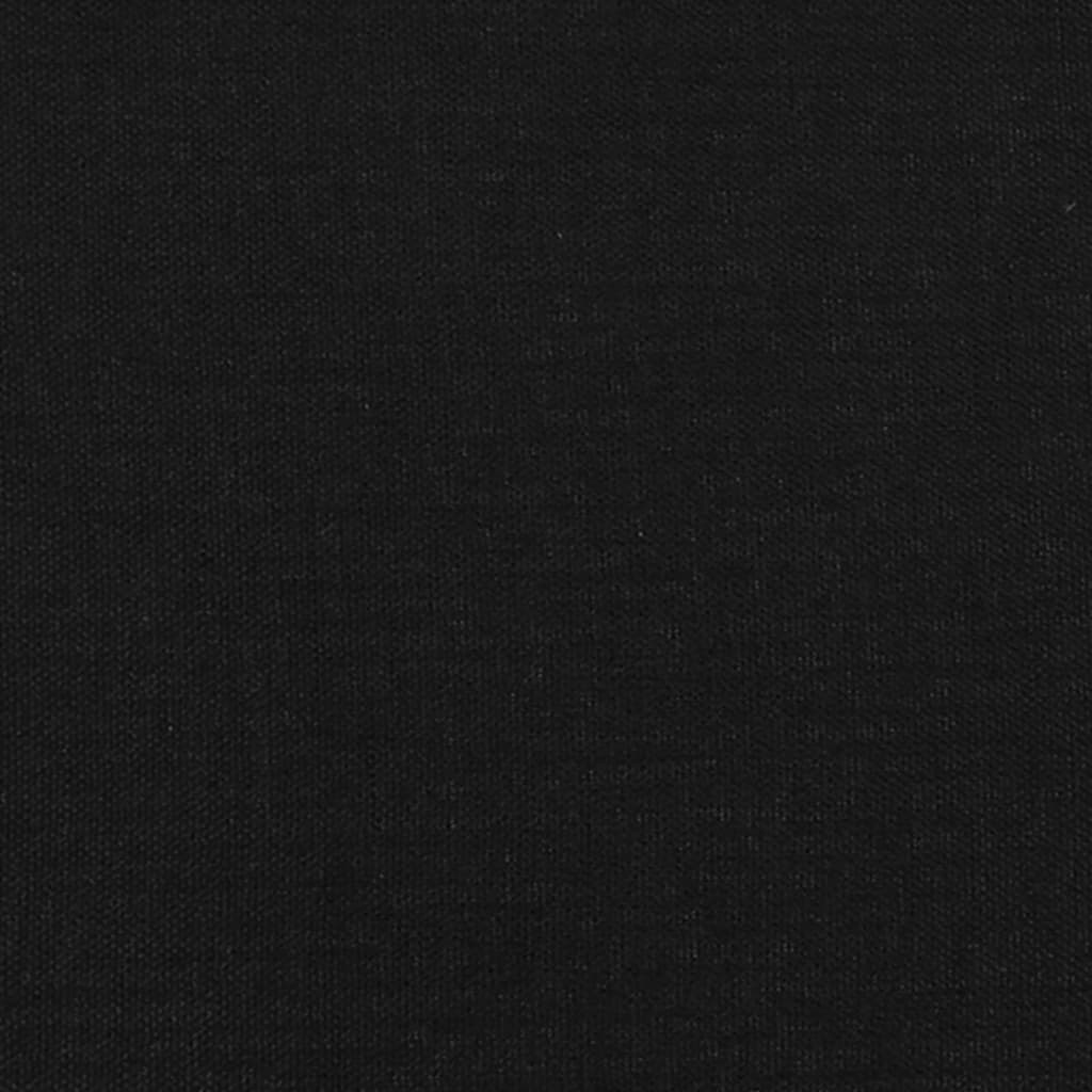 Box Spring Bed Frame Black 137x190 cm Fabric