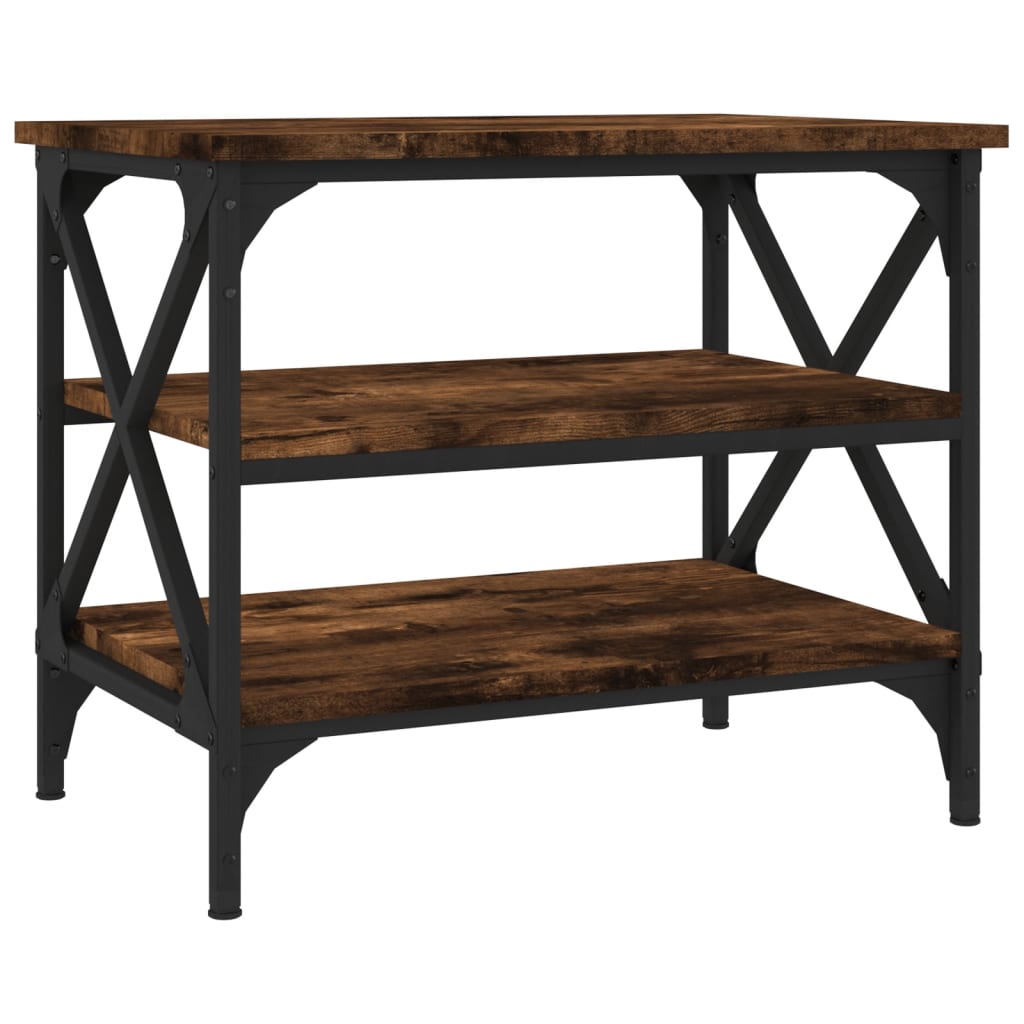 Side Table Smoked Oak 55x38x45 cm Engineered Wood - Newstart Furniture