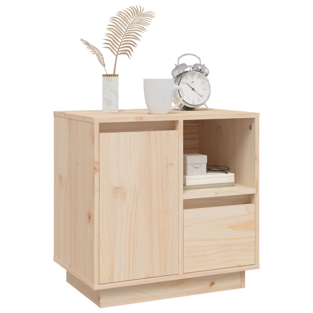 Bedside Cabinets 2 pcs 50x34x50 cm Solid Wood Pine - Newstart Furniture