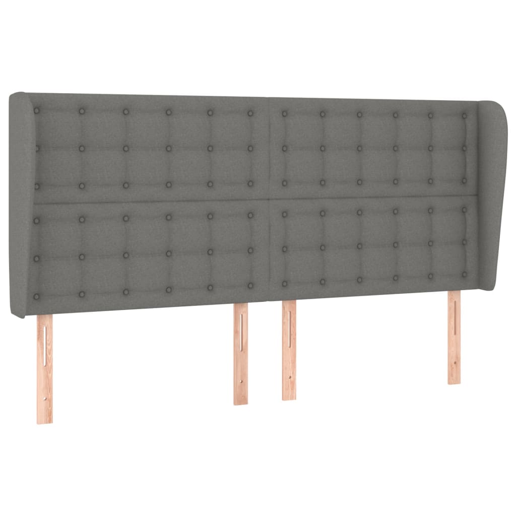 Box Spring Bed with Mattress Dark Grey 152x203 cm Queen Fabric - Newstart Furniture