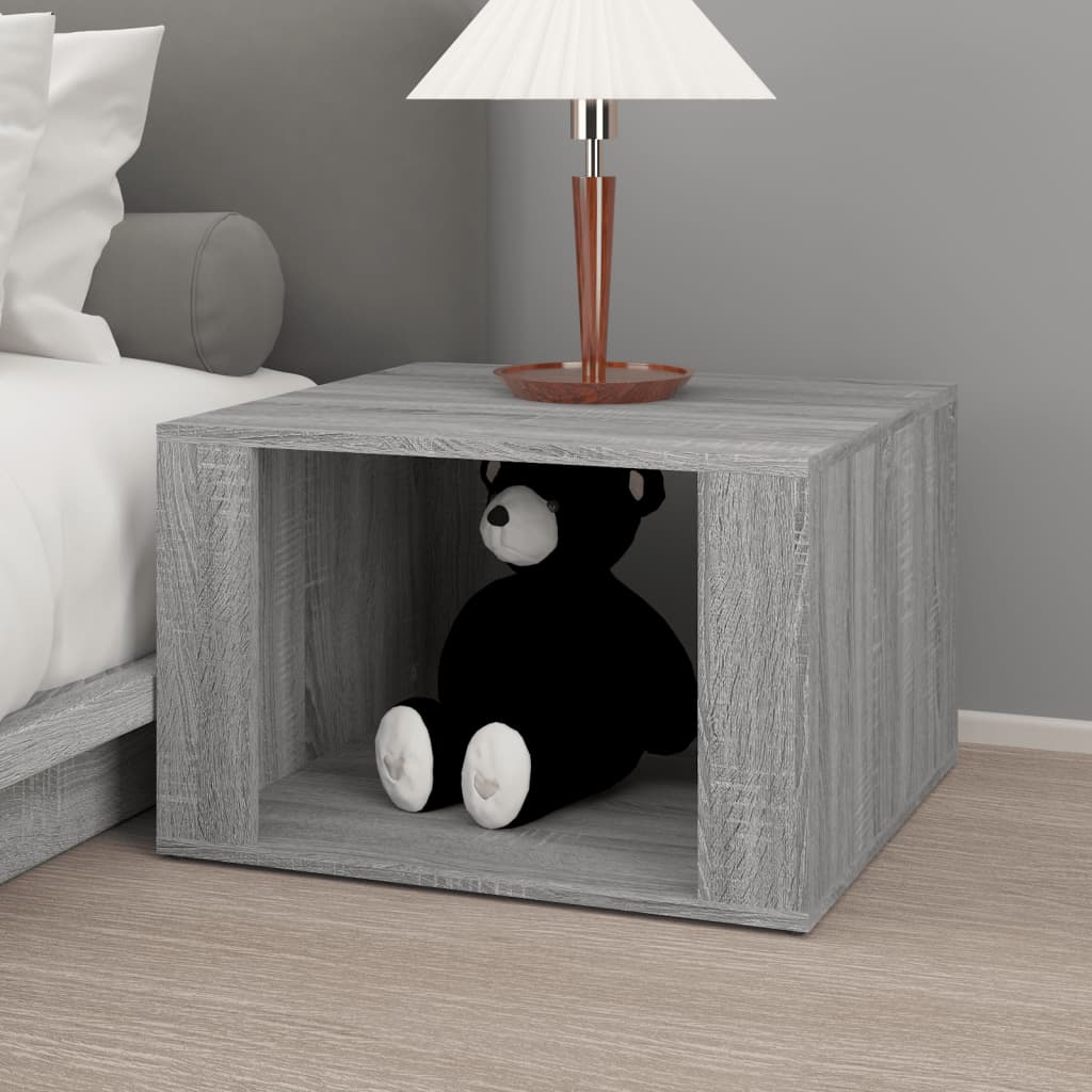 Bedside Table Grey Sonoma 57x55x36 cm Engineered Wood - Newstart Furniture