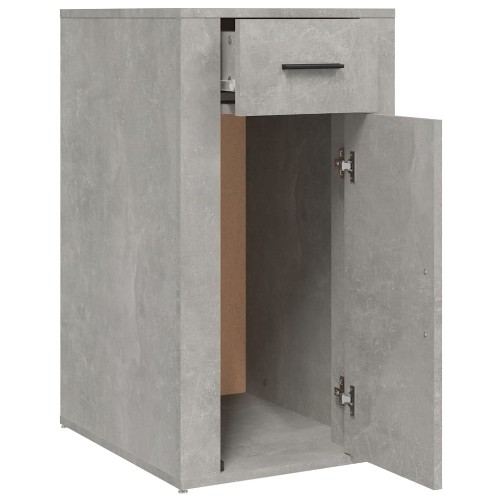 Desk Cabinet Concrete Grey 40x49x75 cm Engineered Wood - Newstart Furniture