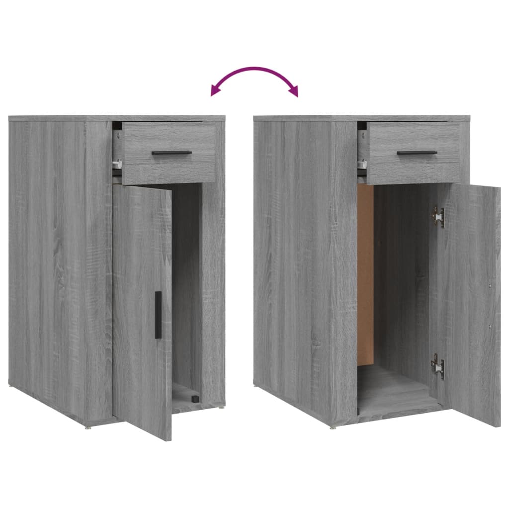 Desk Cabinet Grey Sonoma 40x49x75 cm Engineered Wood - Newstart Furniture