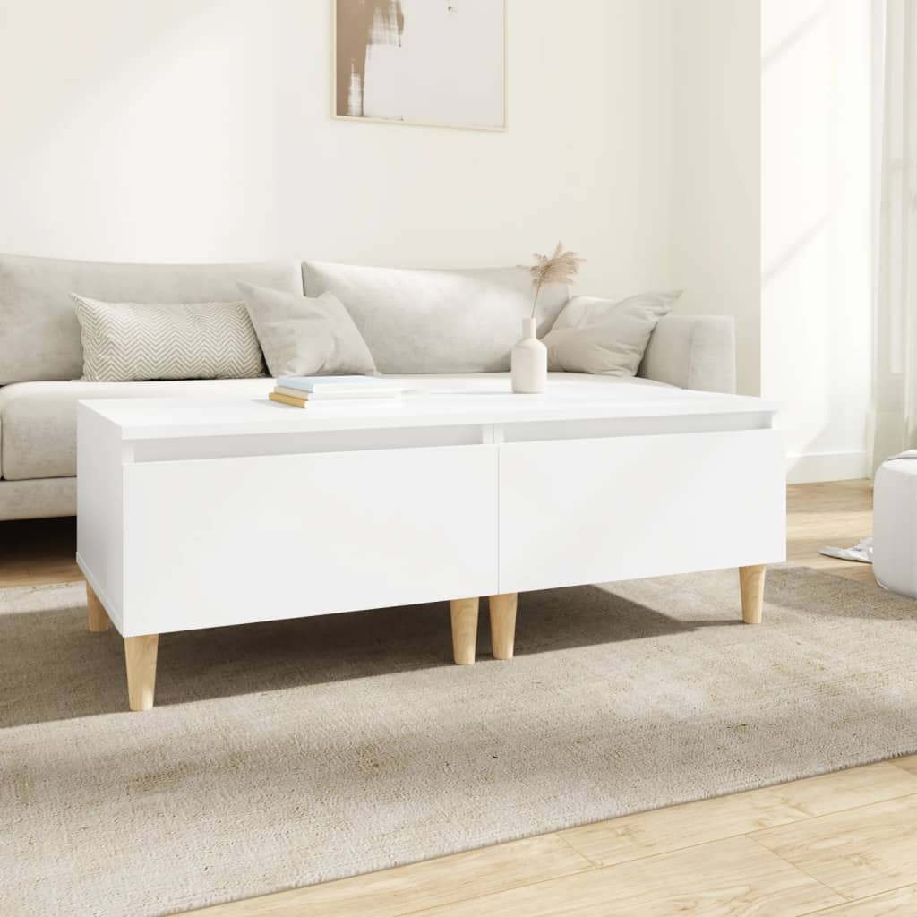 Side Tables 2 pcs White 50x46x35 cm Engineered Wood - Newstart Furniture