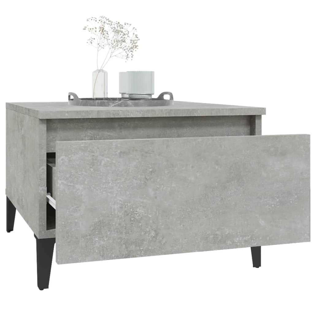 Side Table Concrete Grey 50x46x35 cm Engineered Wood - Newstart Furniture