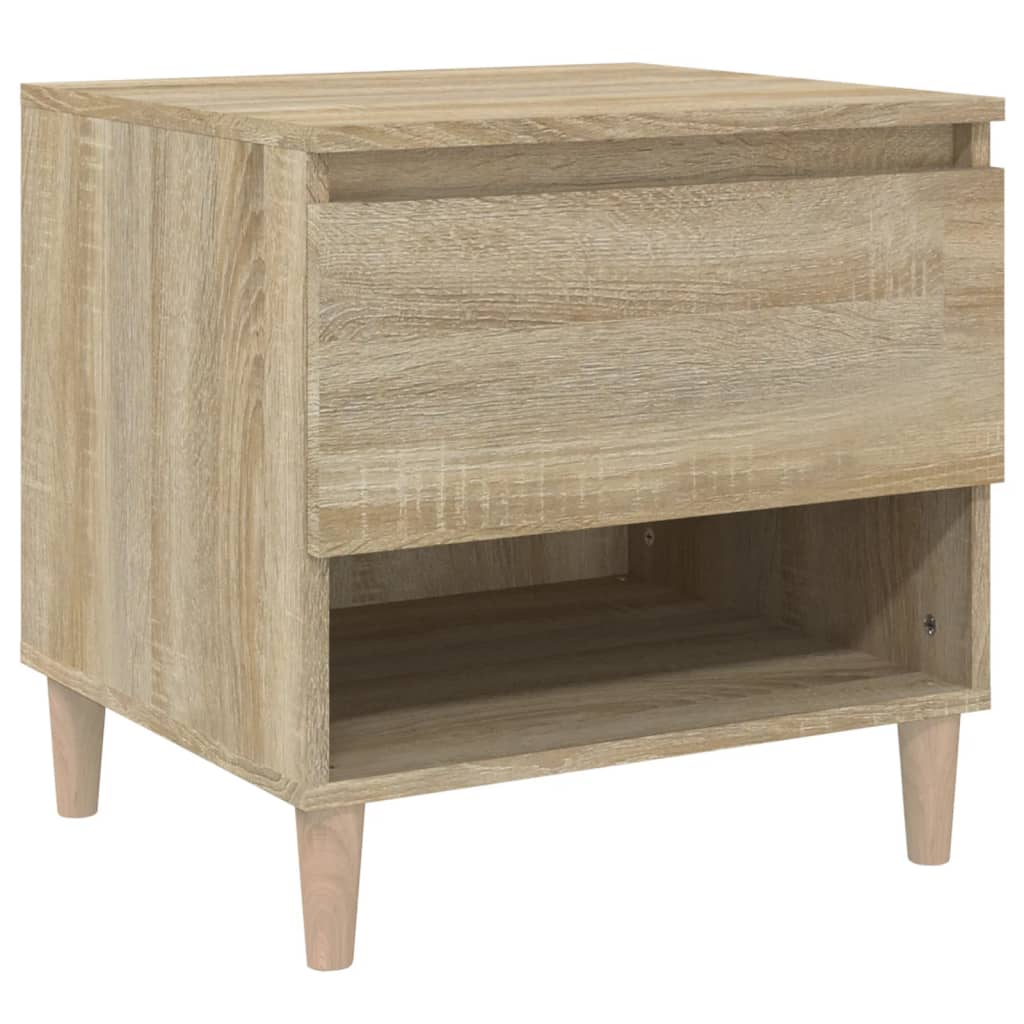 Bedside Table Sonoma Oak 50x46x50 cm Engineered Wood - Newstart Furniture