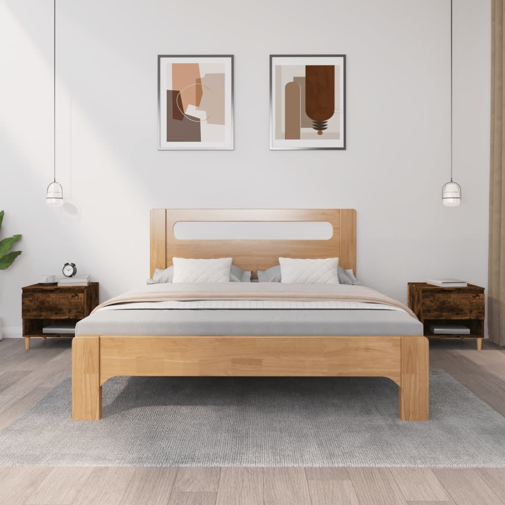 Bedside Tables 2 pcs Smoked Oak 50x46x50 cm Engineered Wood - Newstart Furniture