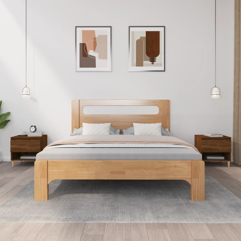 Bedside Tables 2 pcs Brown Oak 50x46x50 cm Engineered Wood - Newstart Furniture