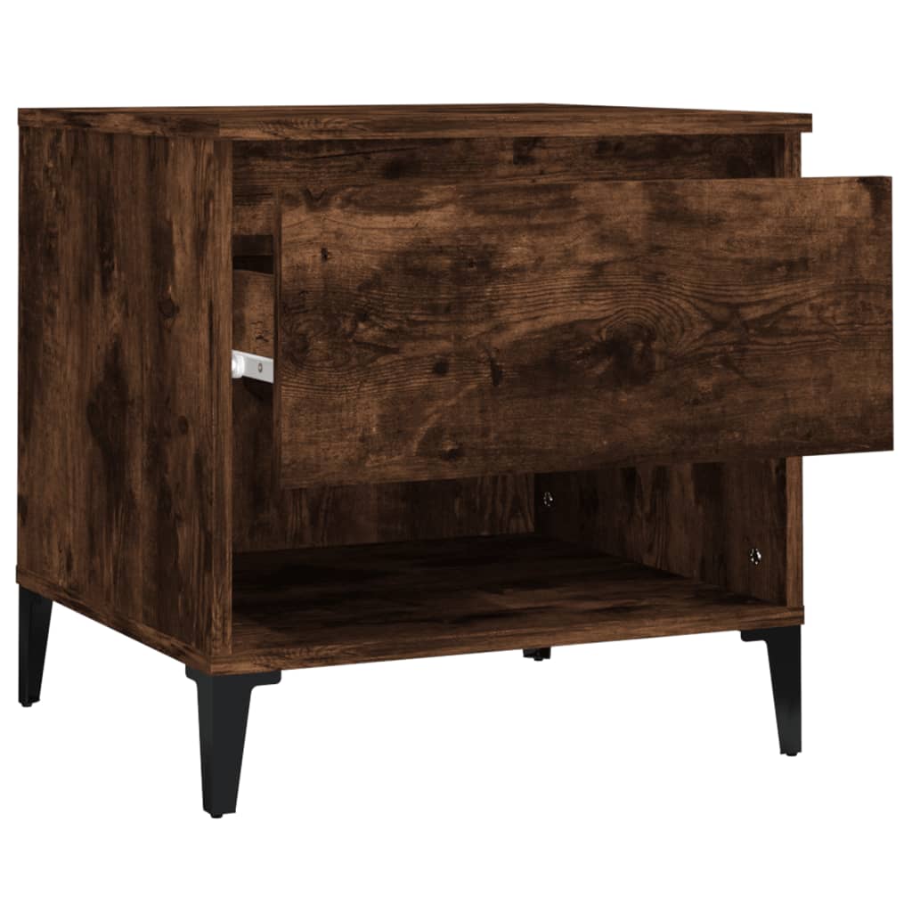 Side Table Smoked Oak 50x46x50 cm Engineered Wood - Newstart Furniture