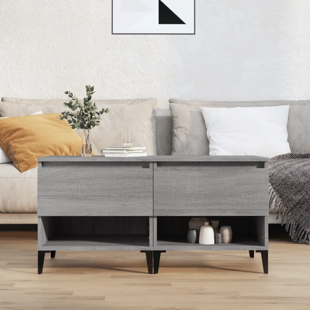 Side Tables 2 pcs Grey Sonoma 50x46x50 cm Engineered Wood - Newstart Furniture