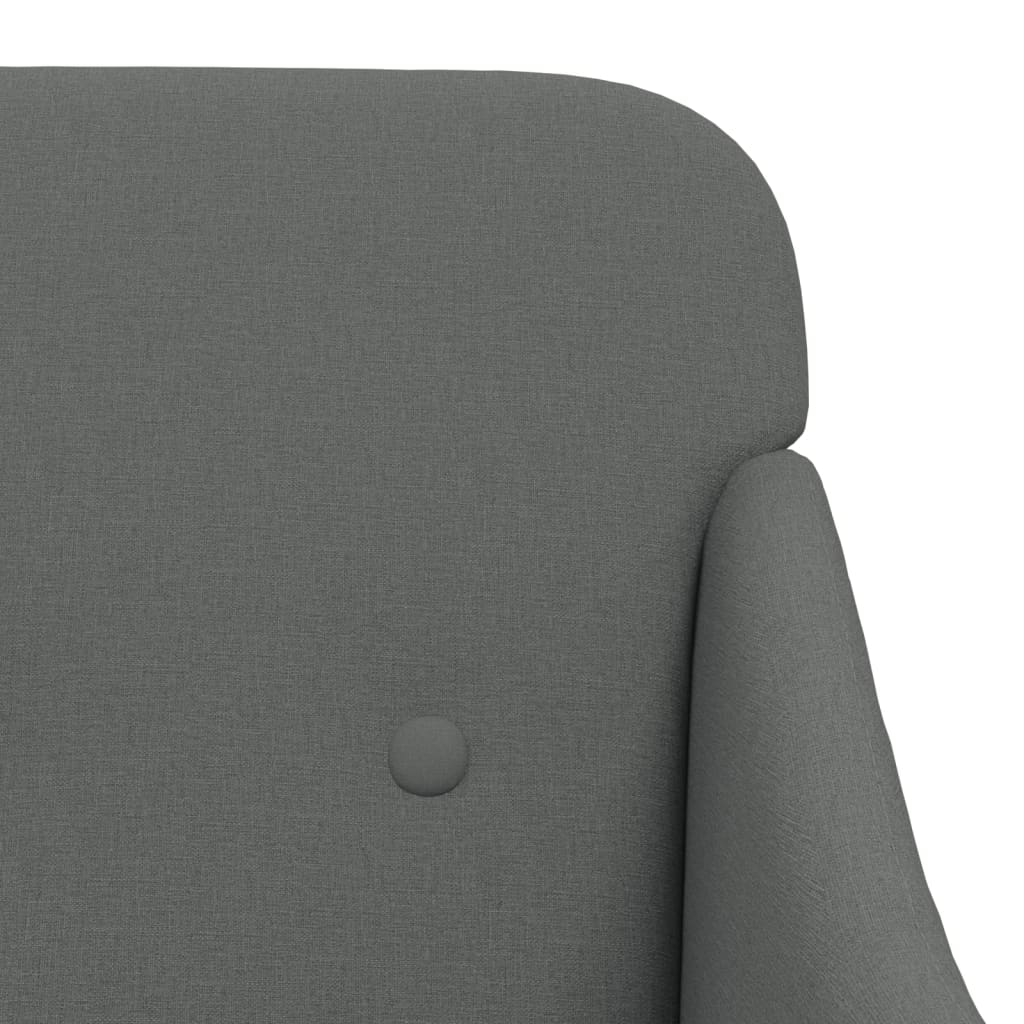 Armchair Dark Grey 63x76x80 cm Fabric - Newstart Furniture