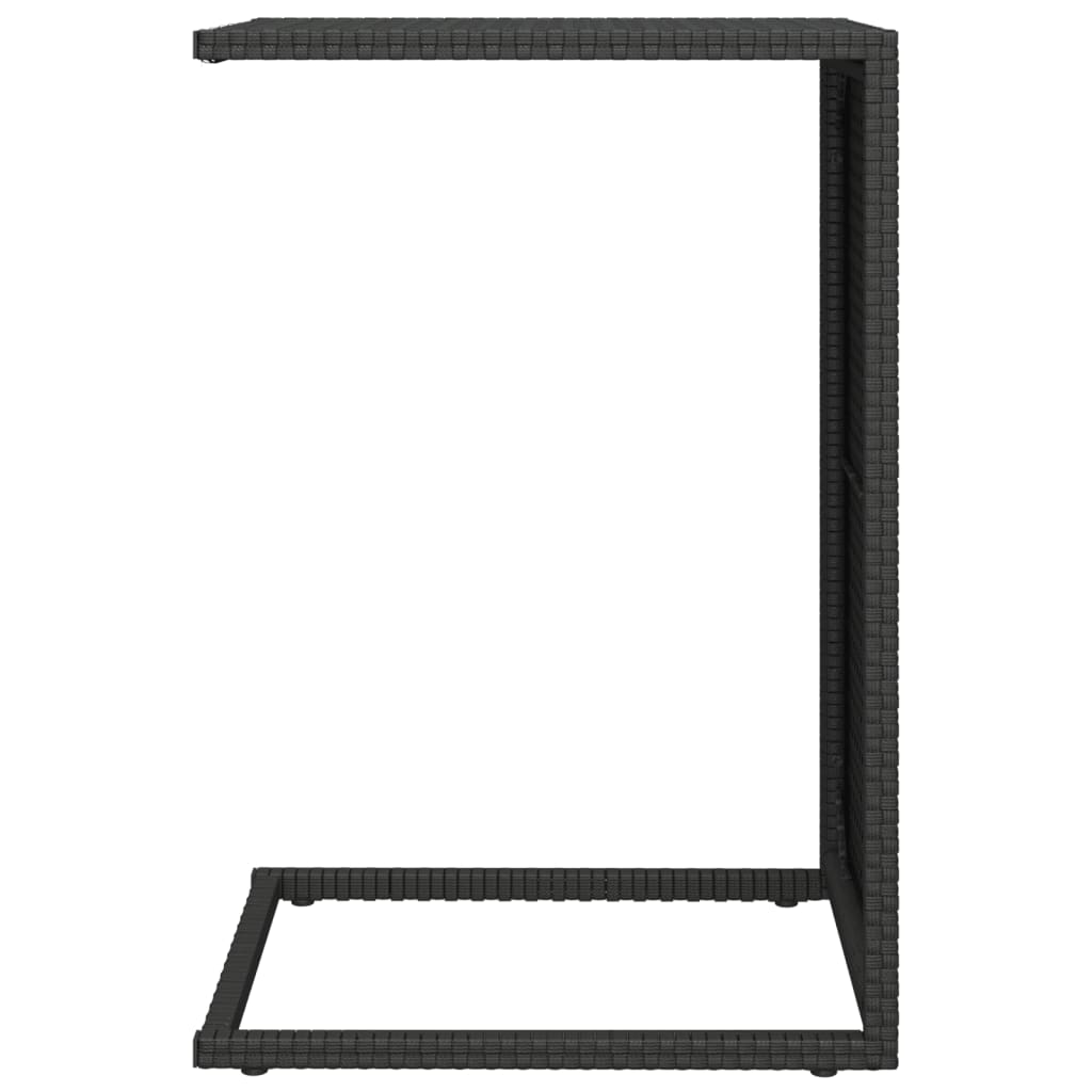 C Table Black 40x35x60 cm Poly Rattan - Newstart Furniture