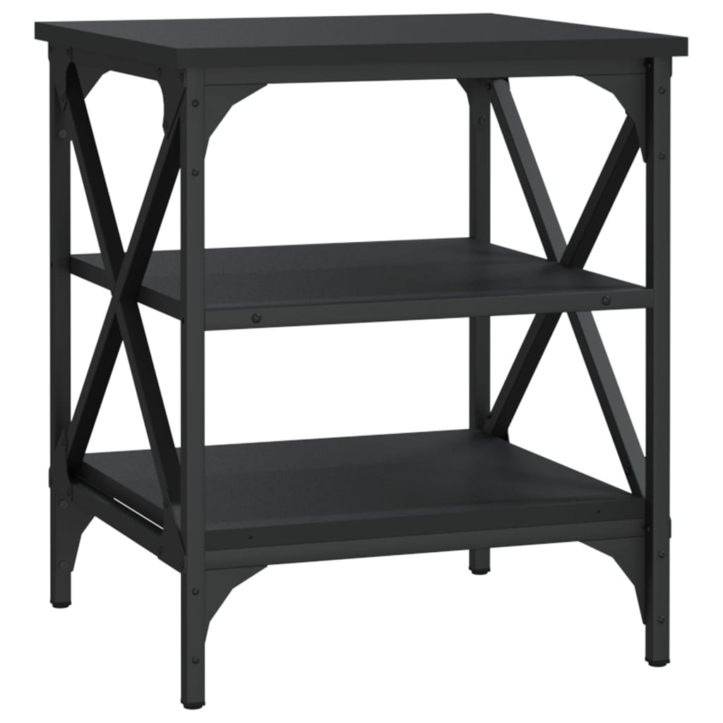 Side Table Black 40x42x50 cm Engineered Wood - Newstart Furniture