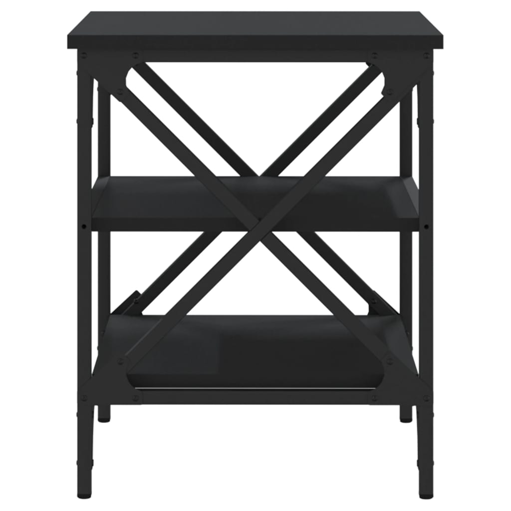 Side Table Black 40x42x50 cm Engineered Wood - Newstart Furniture