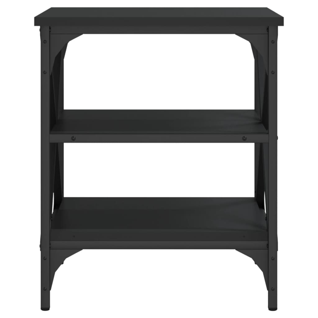 Side Tables 2 pcs Black 40x42x50 cm Engineered Wood - Newstart Furniture