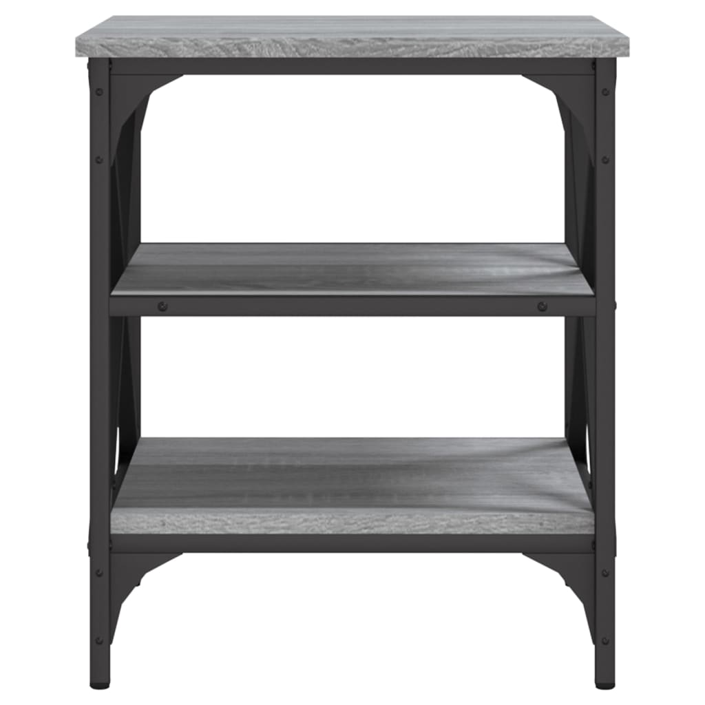 Side Table Grey Sonoma 40x42x50 cm Engineered Wood - Newstart Furniture