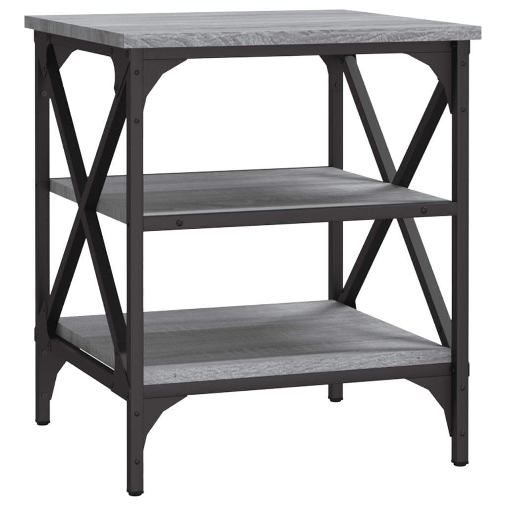 Side Tables 2 pcs Grey Sonoma 40x42x50 cm Engineered Wood - Newstart Furniture