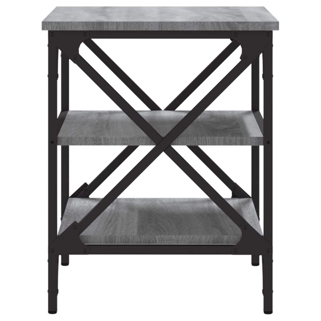 Side Tables 2 pcs Grey Sonoma 40x42x50 cm Engineered Wood - Newstart Furniture