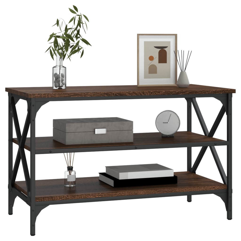 TV Cabinet Brown Oak 80x40x50 cm Engineered Wood - Newstart Furniture