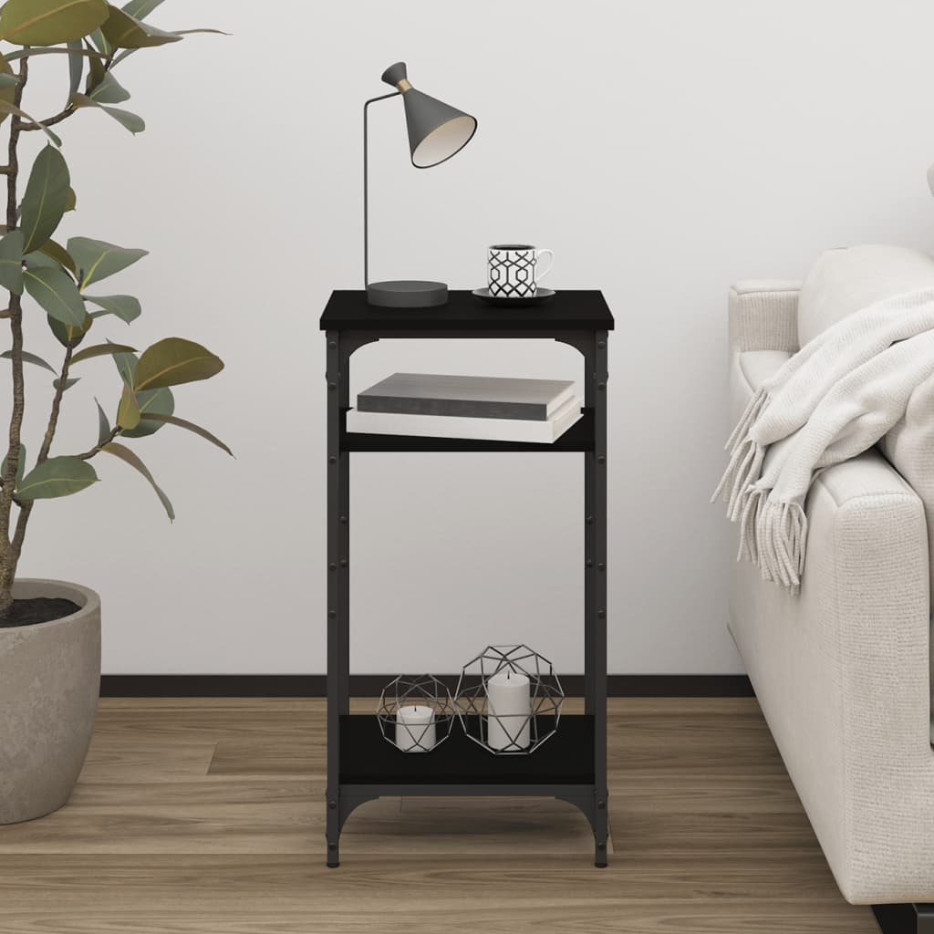 Side Table Black 40x30x75 cm Engineered Wood - Newstart Furniture