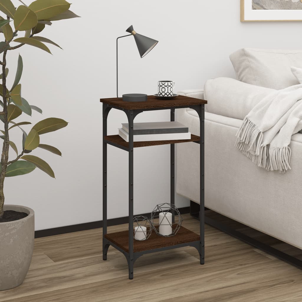 Side Table Brown Oak 40x30x75 cm Engineered Wood - Newstart Furniture