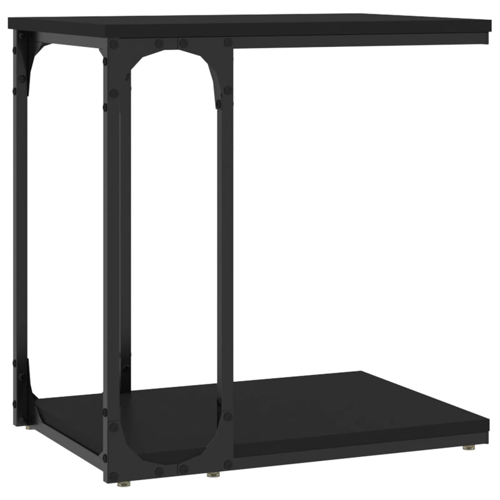 Side Table Black 50x35x52 cm Engineered Wood - Newstart Furniture