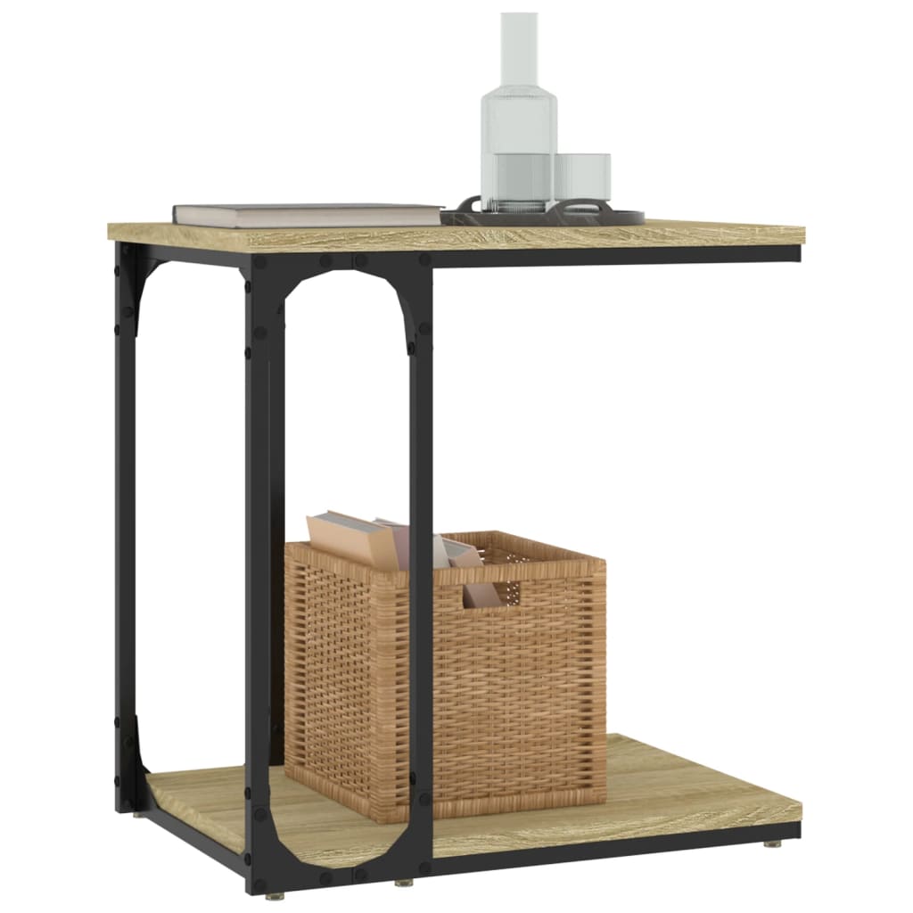 Side Table Sonoma Oak 50x35x52 cm Engineered Wood - Newstart Furniture