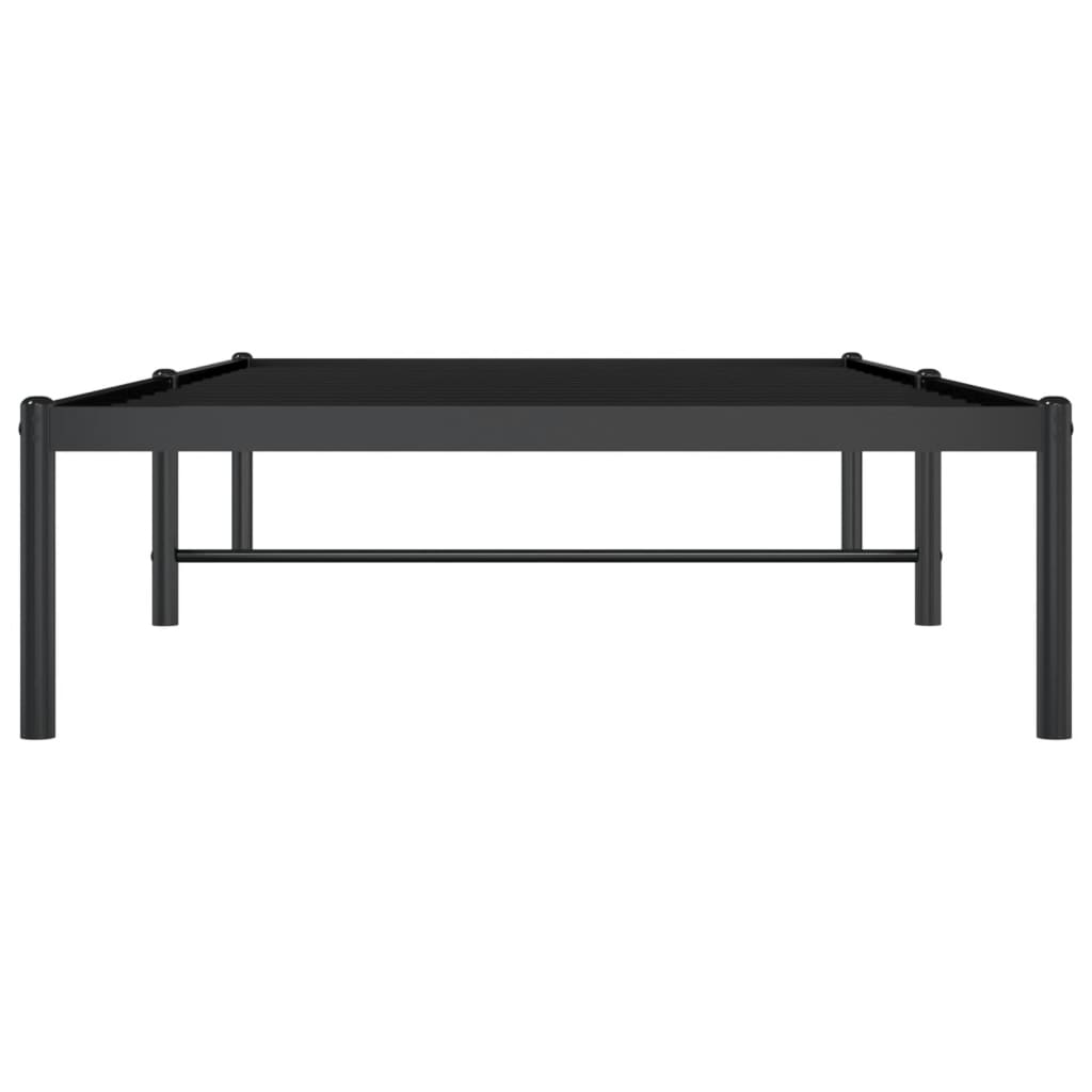 Metal Bed Frame Black 92x187 cm Single - Newstart Furniture