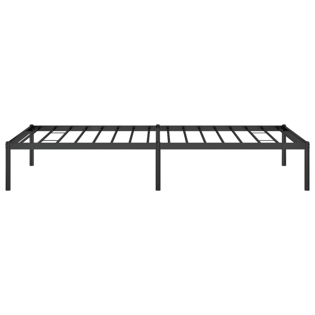 Metal Bed Frame Black 92x187 cm Single - Newstart Furniture