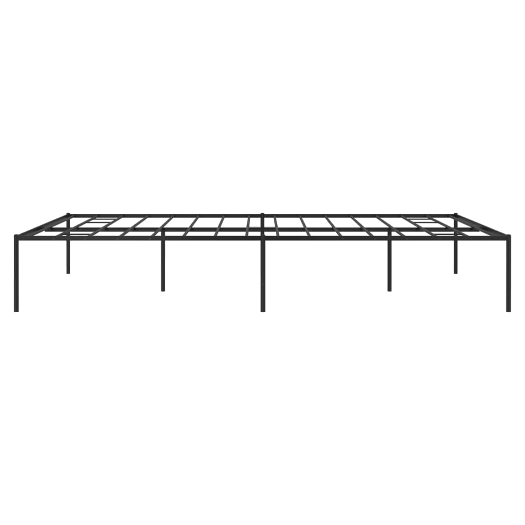 Metal Bed Frame Black 137x187 cm Double - Newstart Furniture
