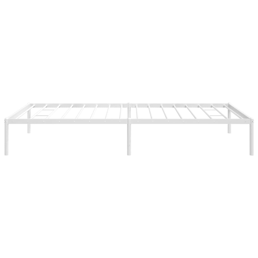 Metal Bed Frame White 107x203 cm - Newstart Furniture
