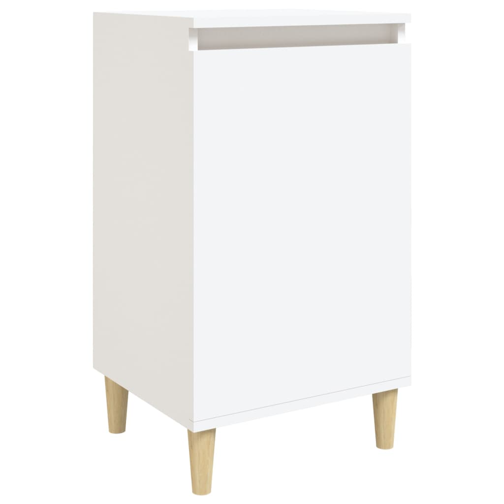 Bedside Cabinet White 40x35x70 cm Engineered Wood - Newstart Furniture
