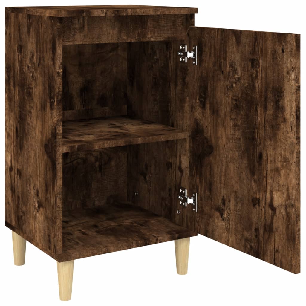 Bedside Cabinet Smoked Oak 40x35x70 cm Engineered Wood - Newstart Furniture