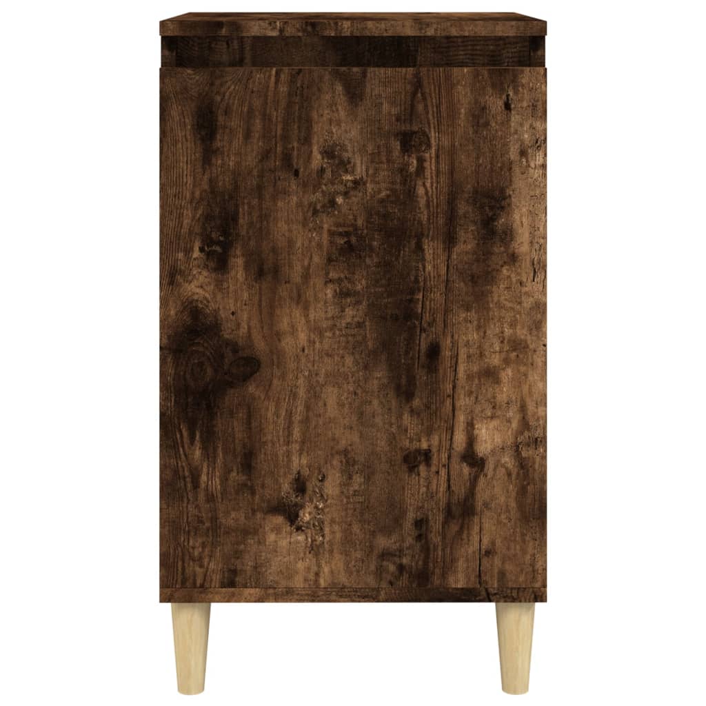 Bedside Cabinets 2 pcs Smoked Oak 40x35x70 cm Engineered Wood - Newstart Furniture