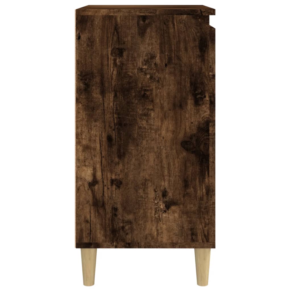 Bedside Cabinets 2 pcs Smoked Oak 40x35x70 cm Engineered Wood - Newstart Furniture