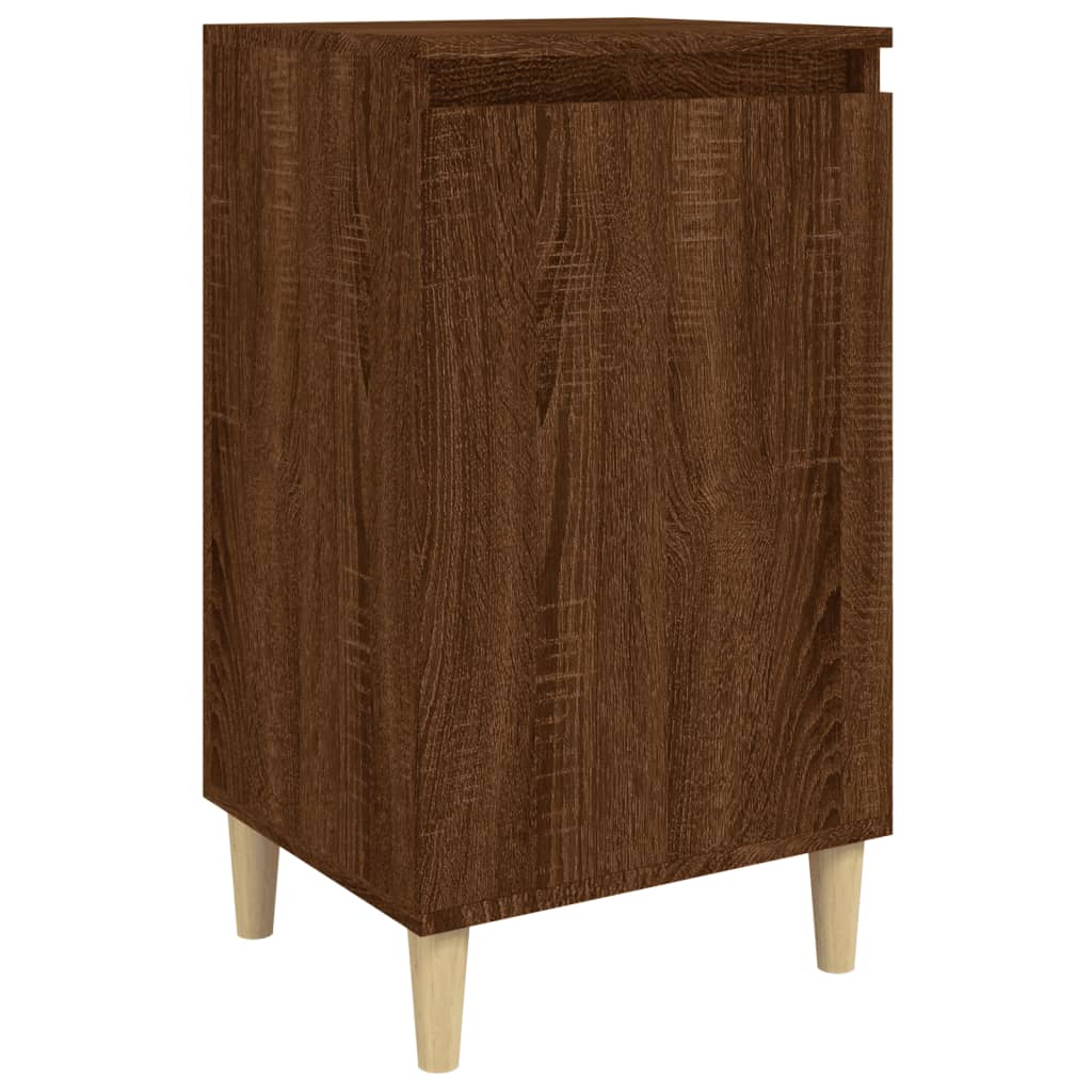 Bedside Cabinet Brown Oak 40x35x70 cm Engineered Wood - Newstart Furniture