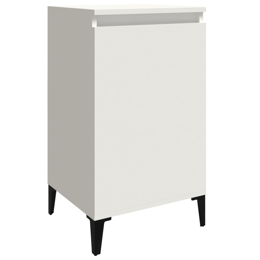 Bedside Cabinet White 40x35x70 cm Engineered Wood - Newstart Furniture